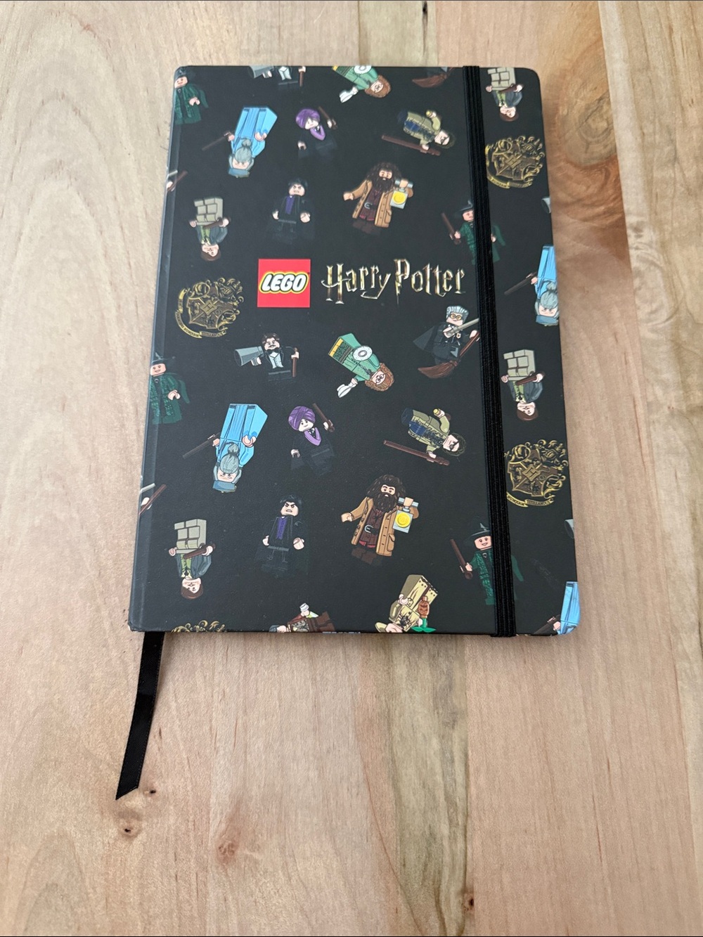 Lego Harry Potter Black Character Pattern Notebook